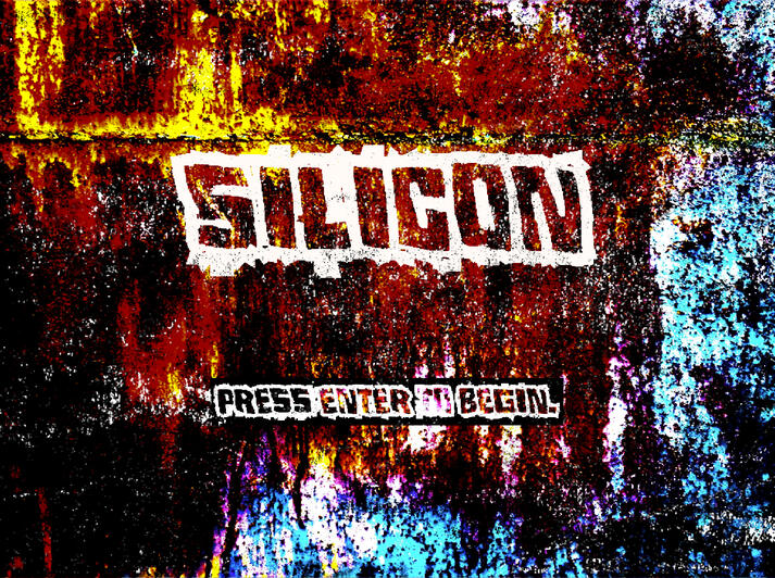 The title screen of Silicon.